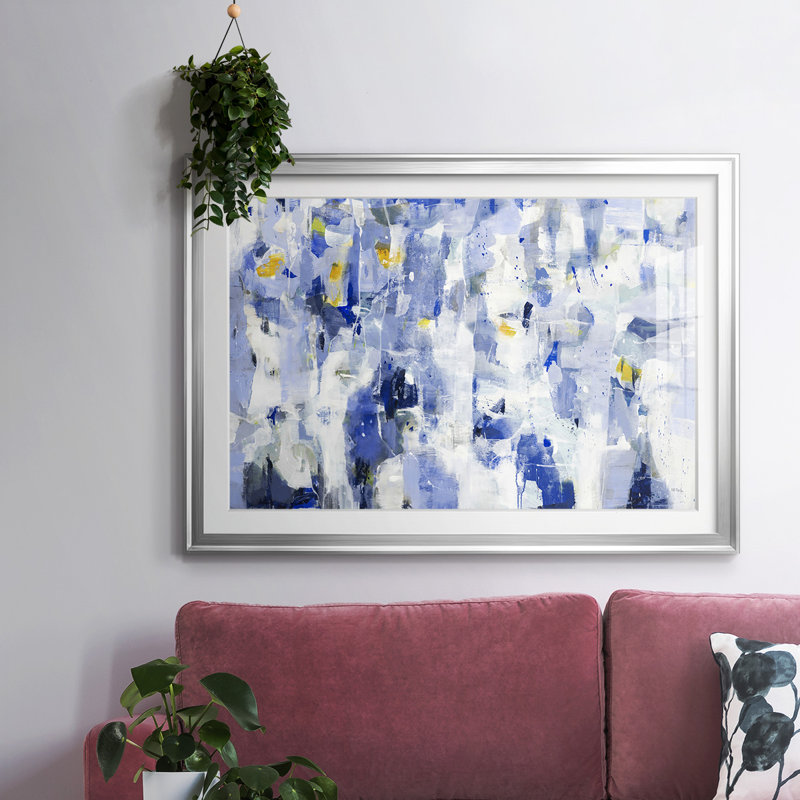 PASSAGE À TRAVERS - Impression encadrée avec biseau mat et verre, Argent, H 30 po x l 44 po x P 1,5 po