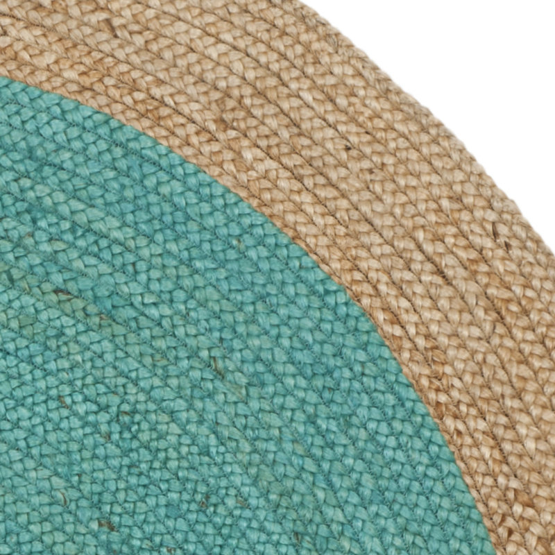 Vicksburg Natural Fiber Hand Woven Jute Solid Color Rug, Round 4'
