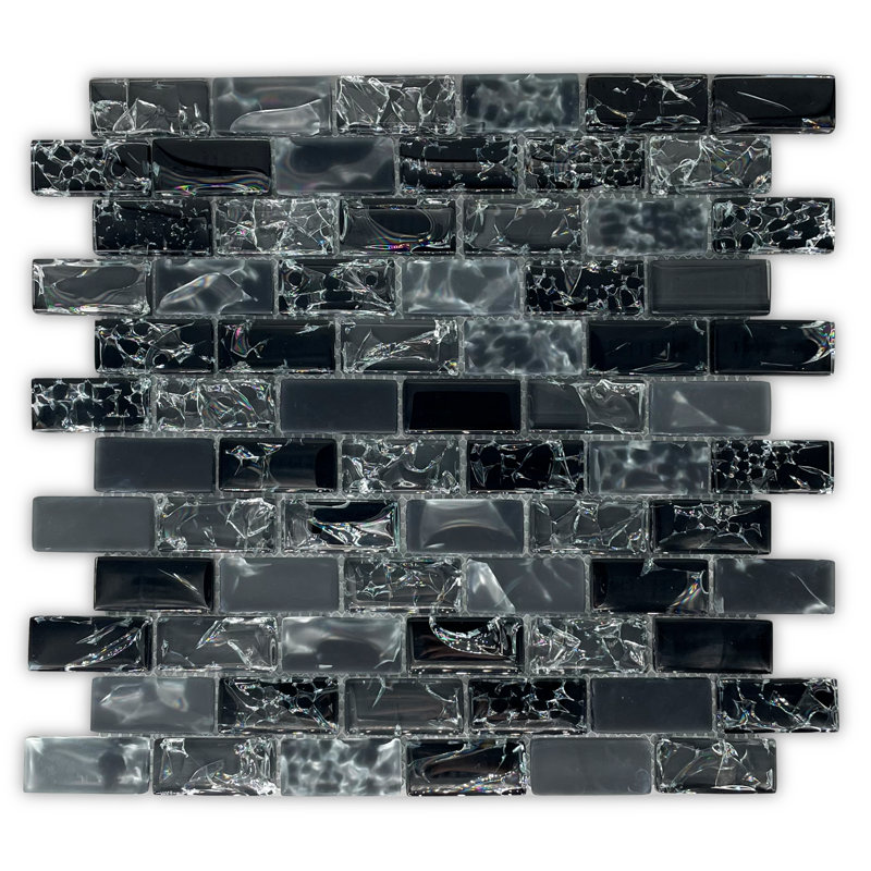Carreau de mosaïque en verre 12 "x 12" Bristol Night