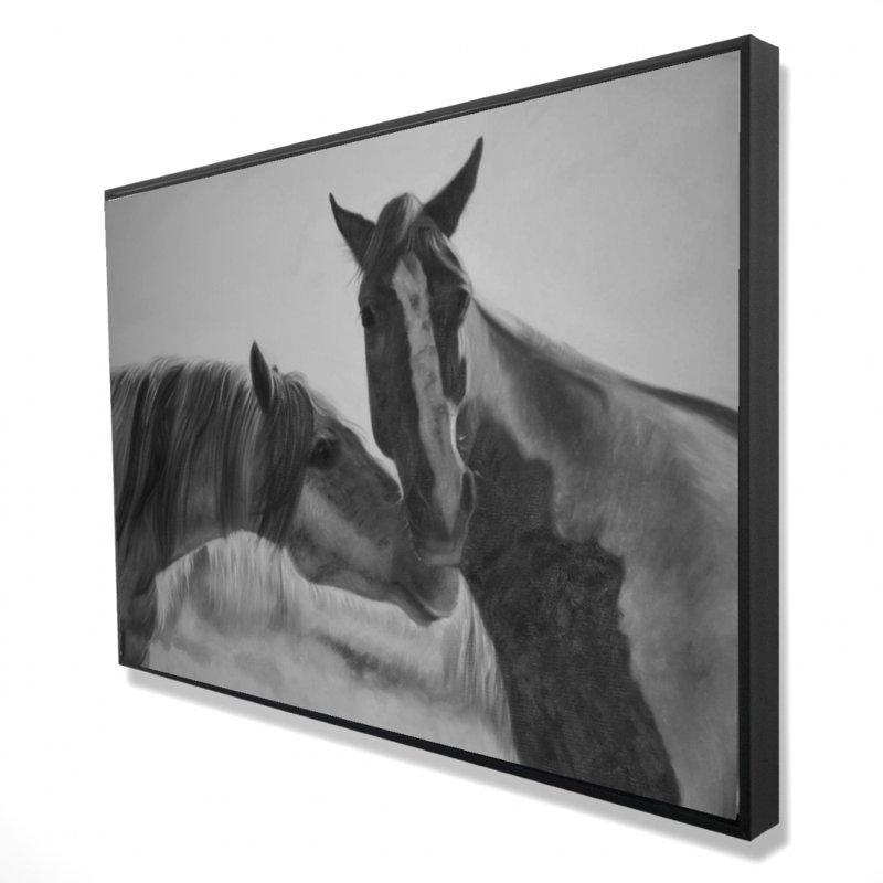 «Horses Lover», reproduction sur toile, H 24 po x l 36 po