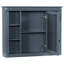 Meuble-lavabo moderne Astin, armoire à miroir bleue 36 po, 2 portes à fermeture douce, meuble-lavabo avec tiroir et miroir, portes-121112197-121112196