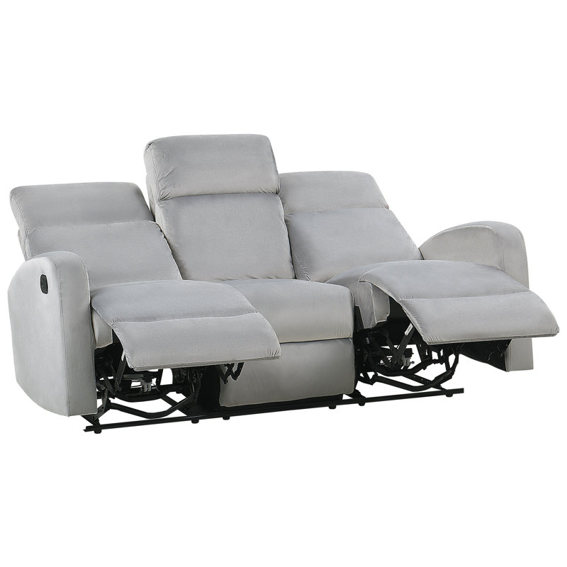 Aithan 3 Seater Velvet Electric Reclining Sofa