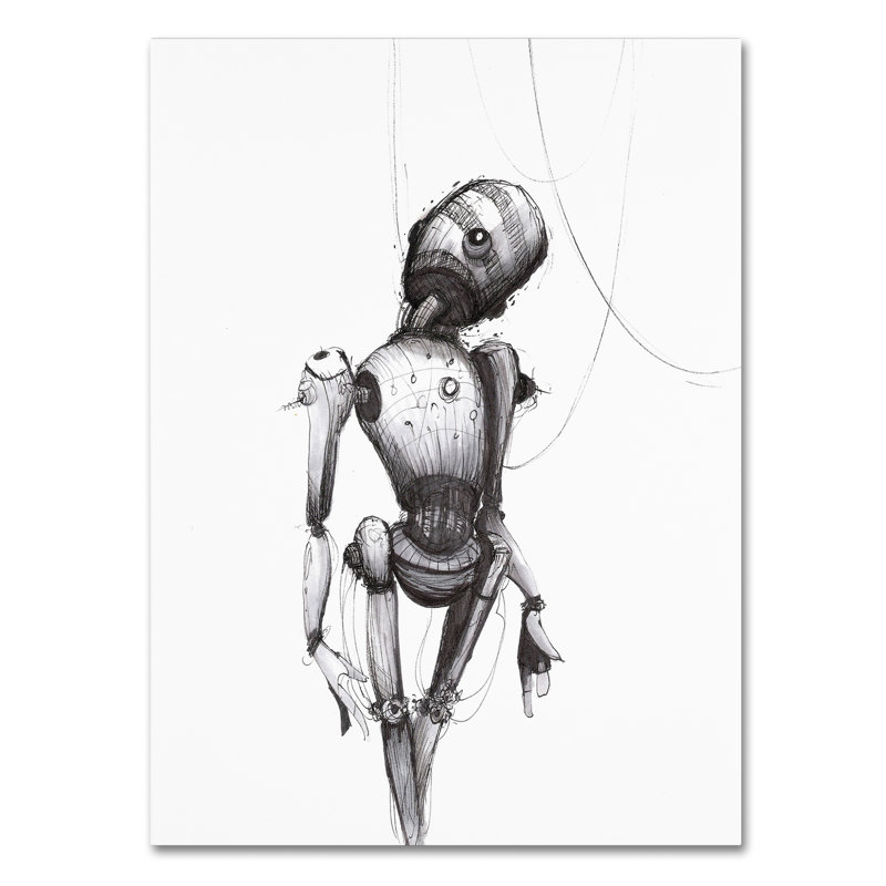«Jonati Disconnect» par Craig Snodgrass, art mural sur toile tendue, H 24 po x l 18 po x P 2 po