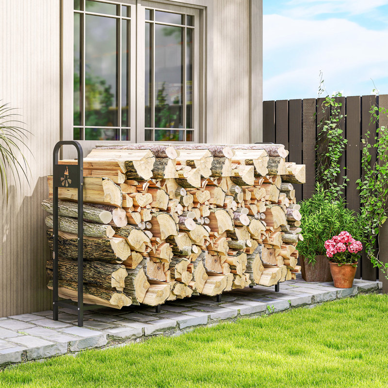 199cm W Steel Log Rack
