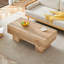 Table basse moderne simple en bois aggloméré à texture de bois clair - modèle pratique de 43,3 po x 21,6 po x 17,2 po, ce qui en fait un ajout idéal à tout salon ou appartement. W1151P295247