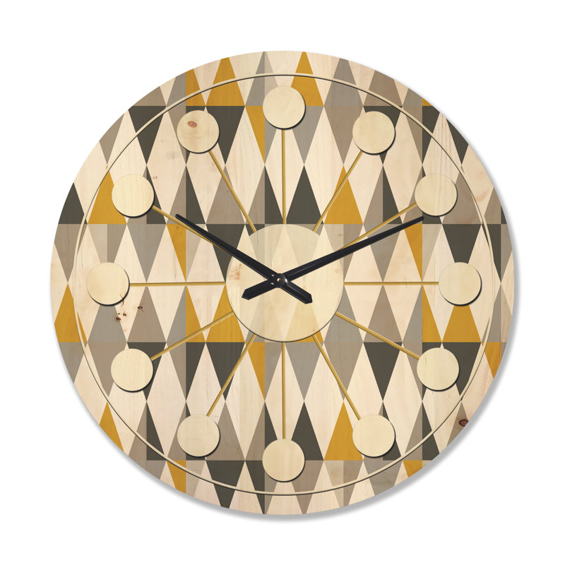 Horloge murale Diamond Mid-Century, Grand