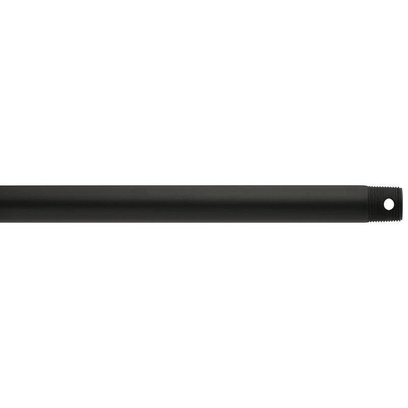 Single Threaded Ceiling Fan Downrod, Satin Natural Bronze, 12" H x 1" W x 1" D