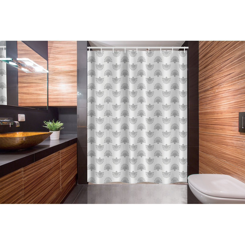 Shower Curtain with Hooks Included, 78" H x 54" W