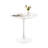 Modholic Tulip 36" Round Wood Dining Table & Set Of 4 Wood Leg Chairs, White-89083865-89083866