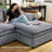 U-Shaped Sectional Corner Sofa With Two Chaises-1888554519