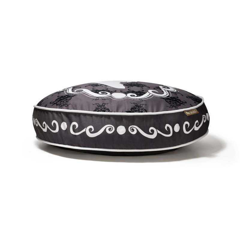 Victorian Cameo Round Dog Pillow Bed, Medium (36" W x 36" D x 4.5" H)