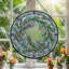 Panneau de vitrail Botanical Wreath, 7,8 heures-346127352