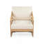 Ensemble de 2 fauteuils club en bois, structure en acacia durable avec coussins moelleux pour le confort et le style extérieurs