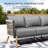 Wide Outdoor Patio Sofa With Cushions
