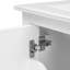 Meuble-lavabo 24 po avec lavabo, meuble-lavabo avec tiroir et portes, bois massif et panneau de fibres à densité moyenne 24 po