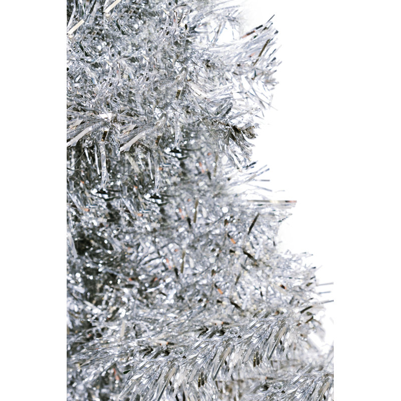 Arbre de Noël pin argenté, H 6 pi