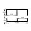 Ensemble de rails de porte coulissante en aluminium à finition moulinée 3/4 po Outwater pour portes en bois, longueur 72 po (paquet de 10)