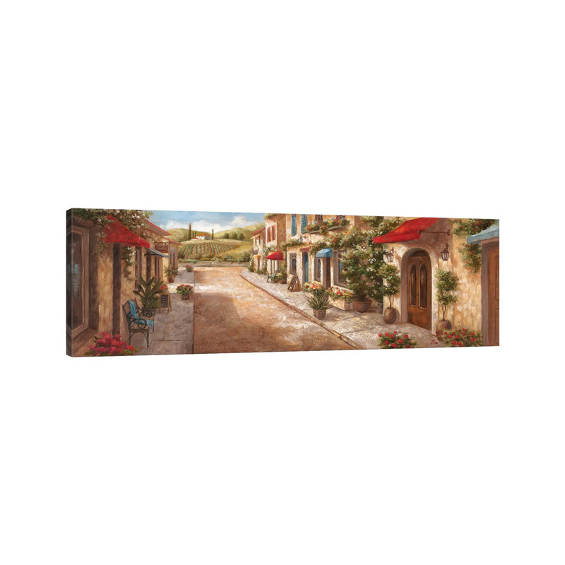 Italian Village II by Nan - Panoramic Print on Canvas, Wrapped Canvas, 152.4 cm H x 50.8 cm W x 3.175 cm D