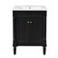 Meuble-lavabo 24 po avec lavabo et armoire de rangement moderne à 2 niveaux-890833467-890833471