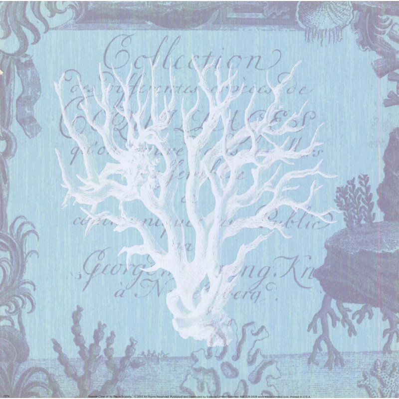 Bord de mer corail III, H 28 po x l 28 po