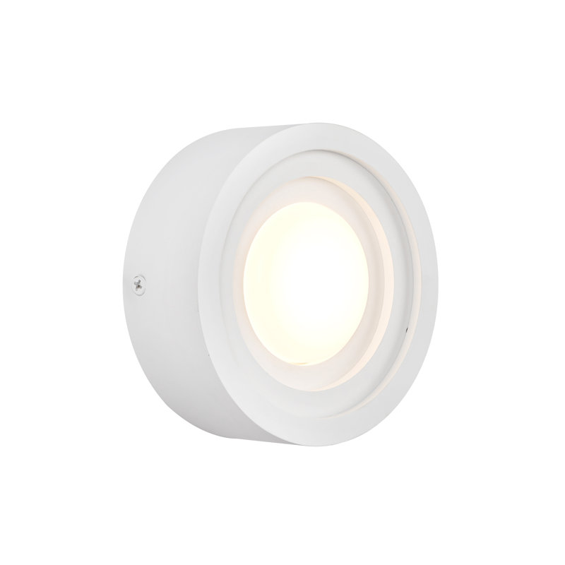 Arco Aluminium LED Flush Mounted Sconce, White