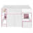 Modern House Style Low Loft Bed With Storage Cabinet, Full Size-55442900