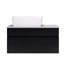 Petit meuble-lavabo flottant simple 31,5 pouces avec lavabo
