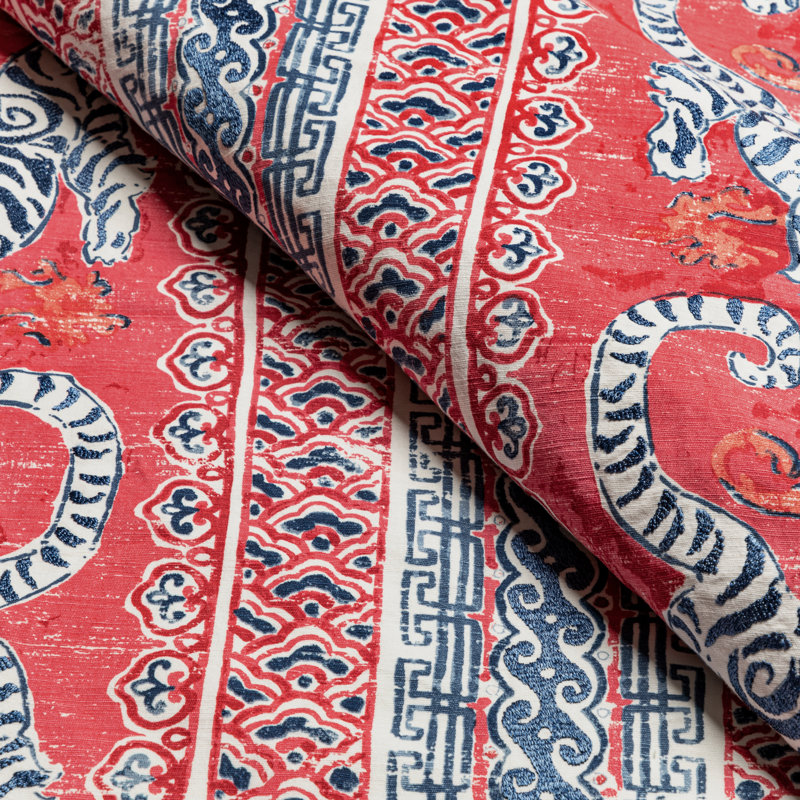 Mindoro Bongol Print Fabric, Poppy