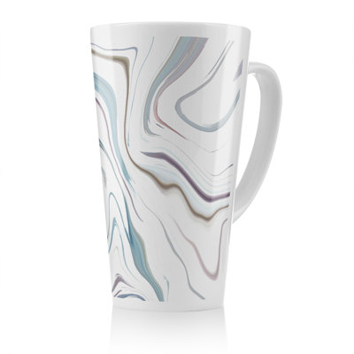 Rippled Marble Latte Mug