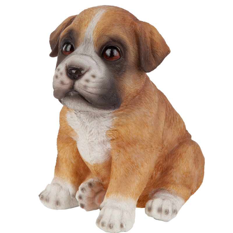 Statue boxer chiot partenaire