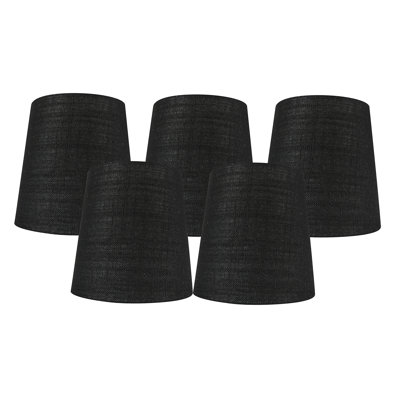 Ensemble de 5 abat-jours en lin à coquille d'œuf Gracie Oaks, 4 po x 6 po x 5 po