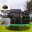 Trampoline récréatif extérieur avec caractéristiques de sécurité et durabilité