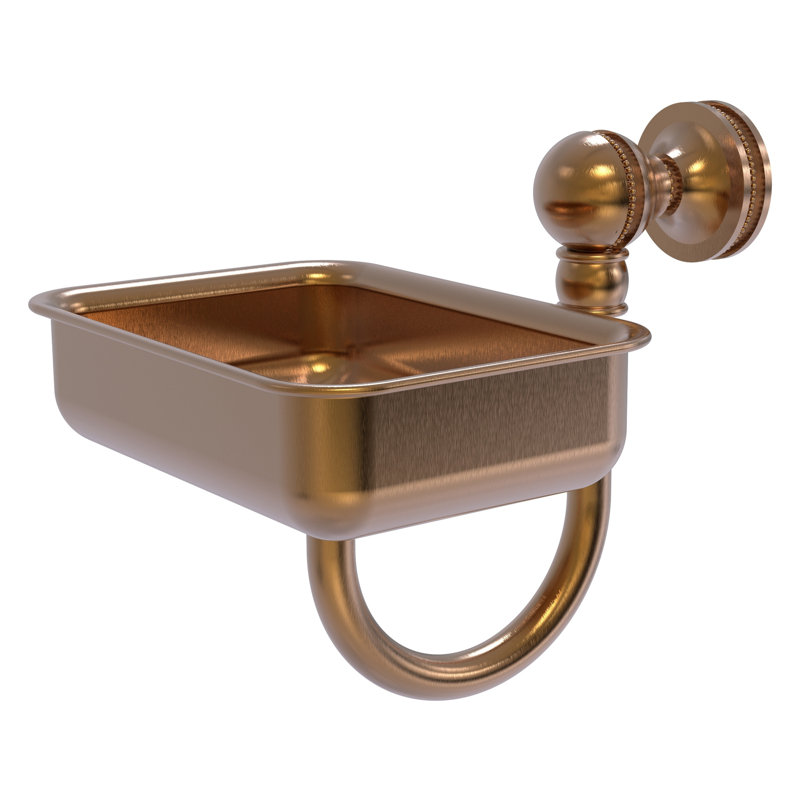 Mambo Soap Dish, Brushed Bronze
