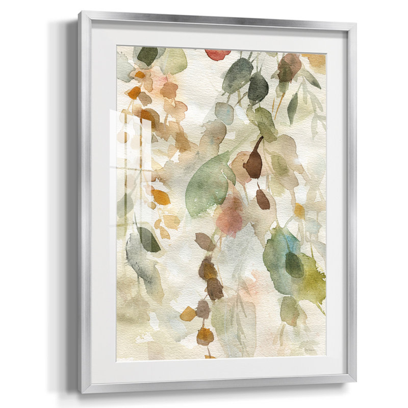 Neutral Spring II, reproduction encadrée, Blanc, Papier avec cadre argenté