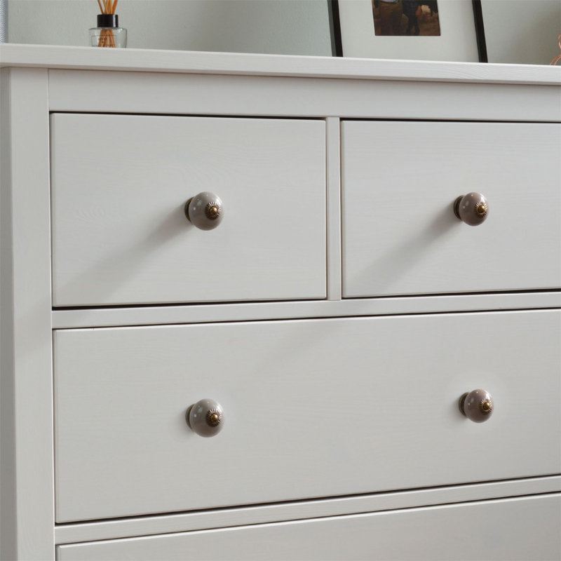 Nicola Spring - Round Ceramic Cabinet Knobs, Grey