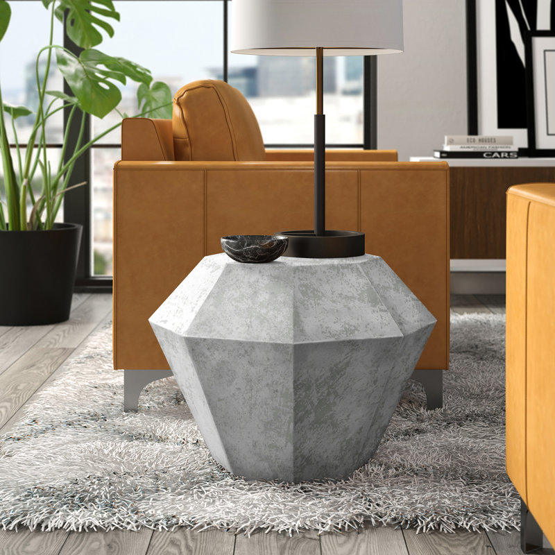 table de bout Block, Argent antique