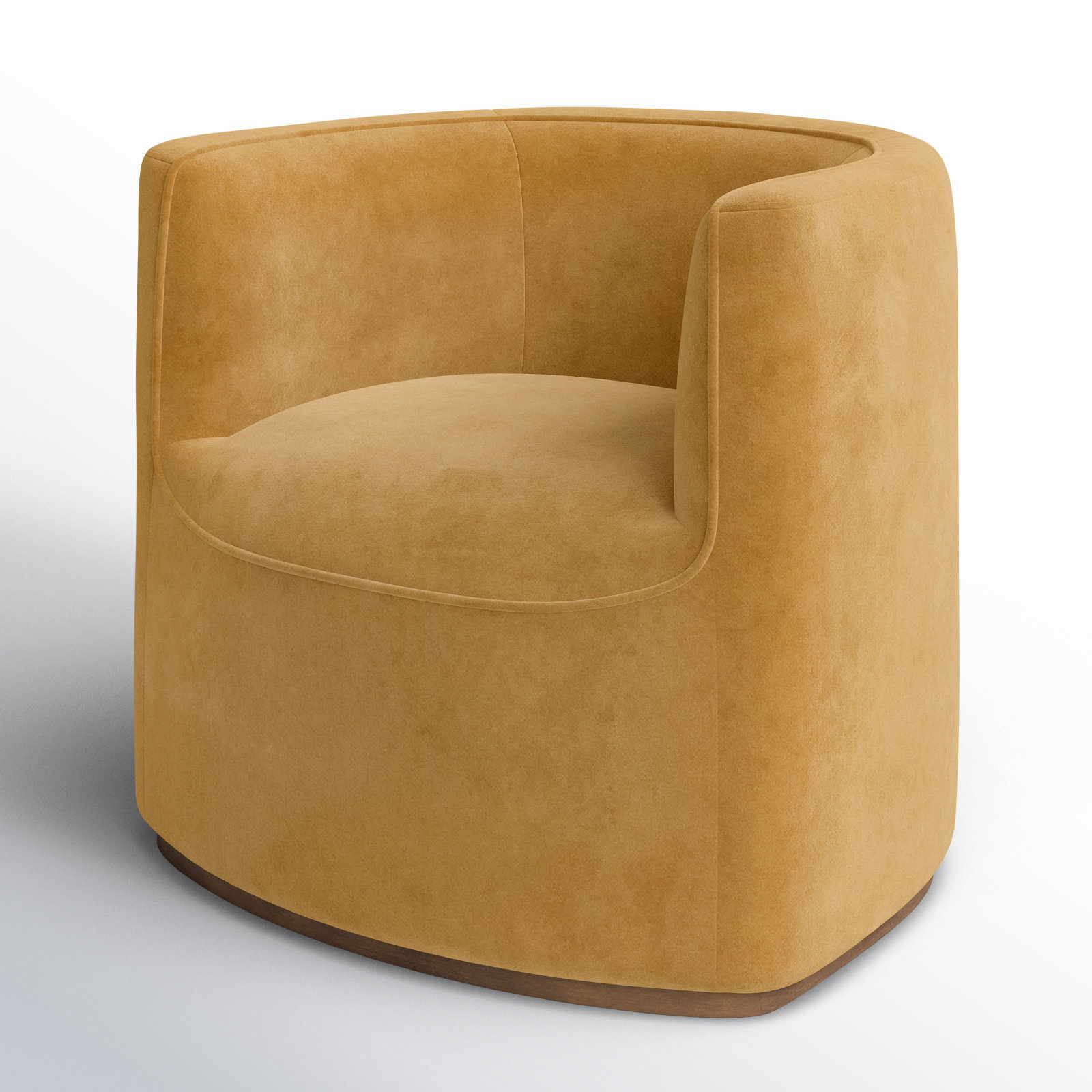 Messina Barrel Chair, Nutmeg Velvet