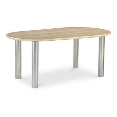 Astyn 73.5" Marble Iron Dining Table