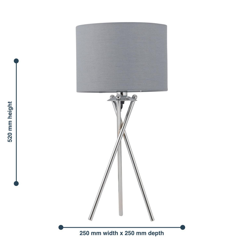 Hamdaan Metal Tripod Lamp