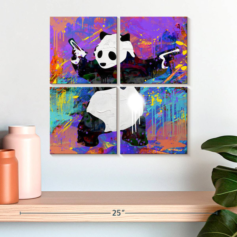 Brampt Pandamonium, 18'' H x 18'' W
