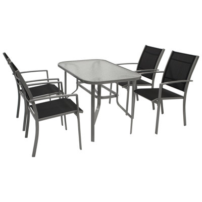 Vreeland 4 - Person Rectangular Patio Dining Set