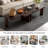Modern Rectangle Coffee Table Set With Modular L-shape Design-301535608