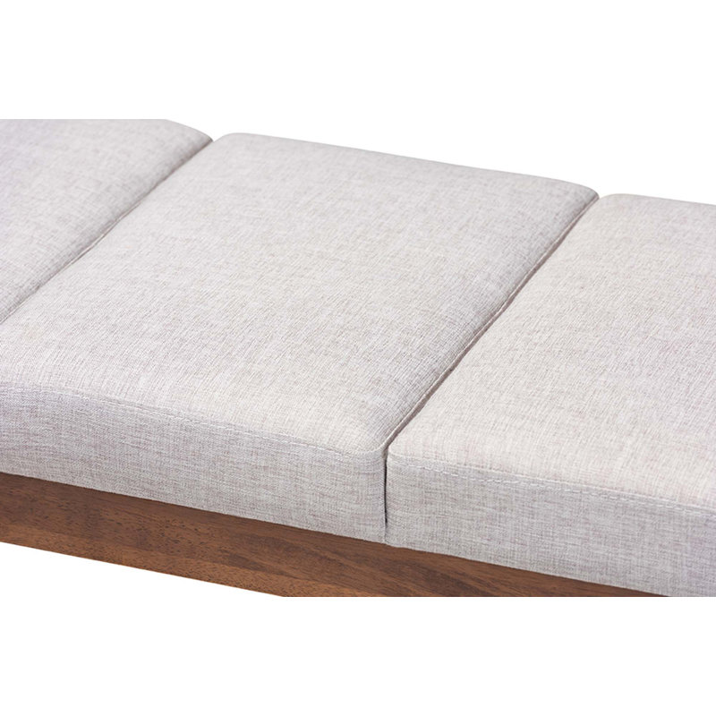 Banc rembourré, Gris