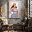 Toile, création d'une illustration mettant en vedette une femme confiante et sinueuse avec un long art mural-2000263956