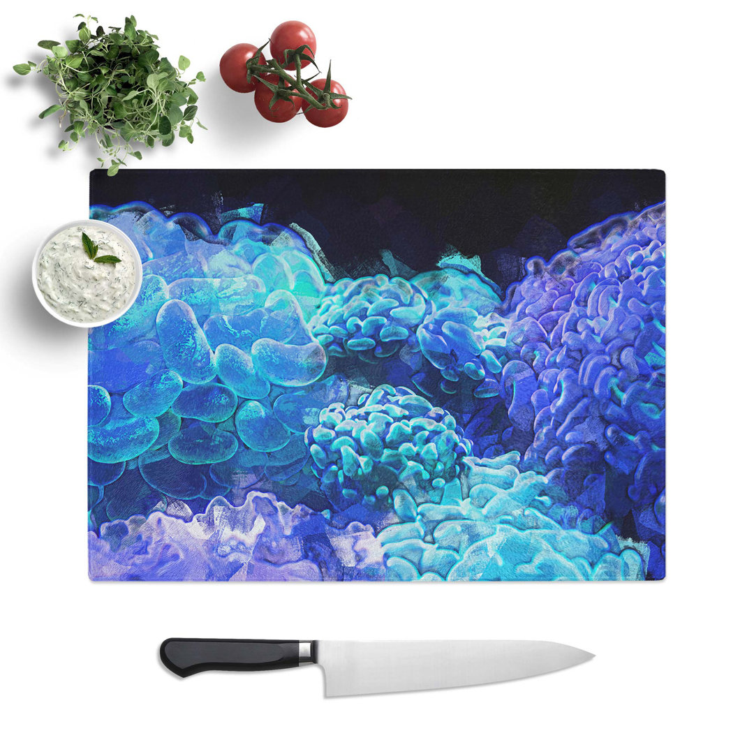 Tempered Glass Neon Chopping Board