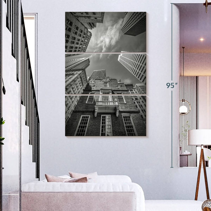 Nicci Boston Old State House Monochrome, 74" H x 48" W