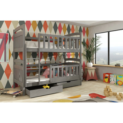 Landers Storage Bunk Bed with Mattress