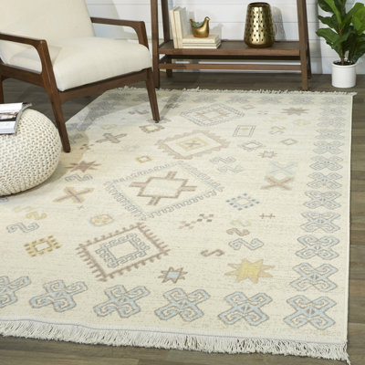 Tapis géométrique recyclé