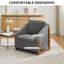 Fauteuil en tissu d'ameublement Chenille-304650928