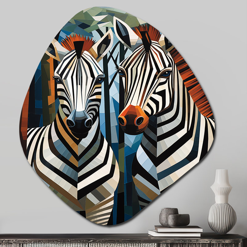 Chon - Décoration murale irrégulière en forme de nébuleuse zébrée, H 28 po x l 25 po